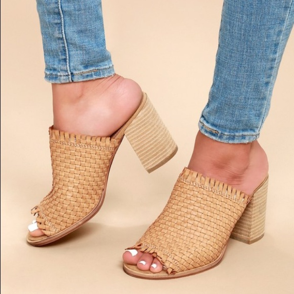 Brand New Woven Mule Heels